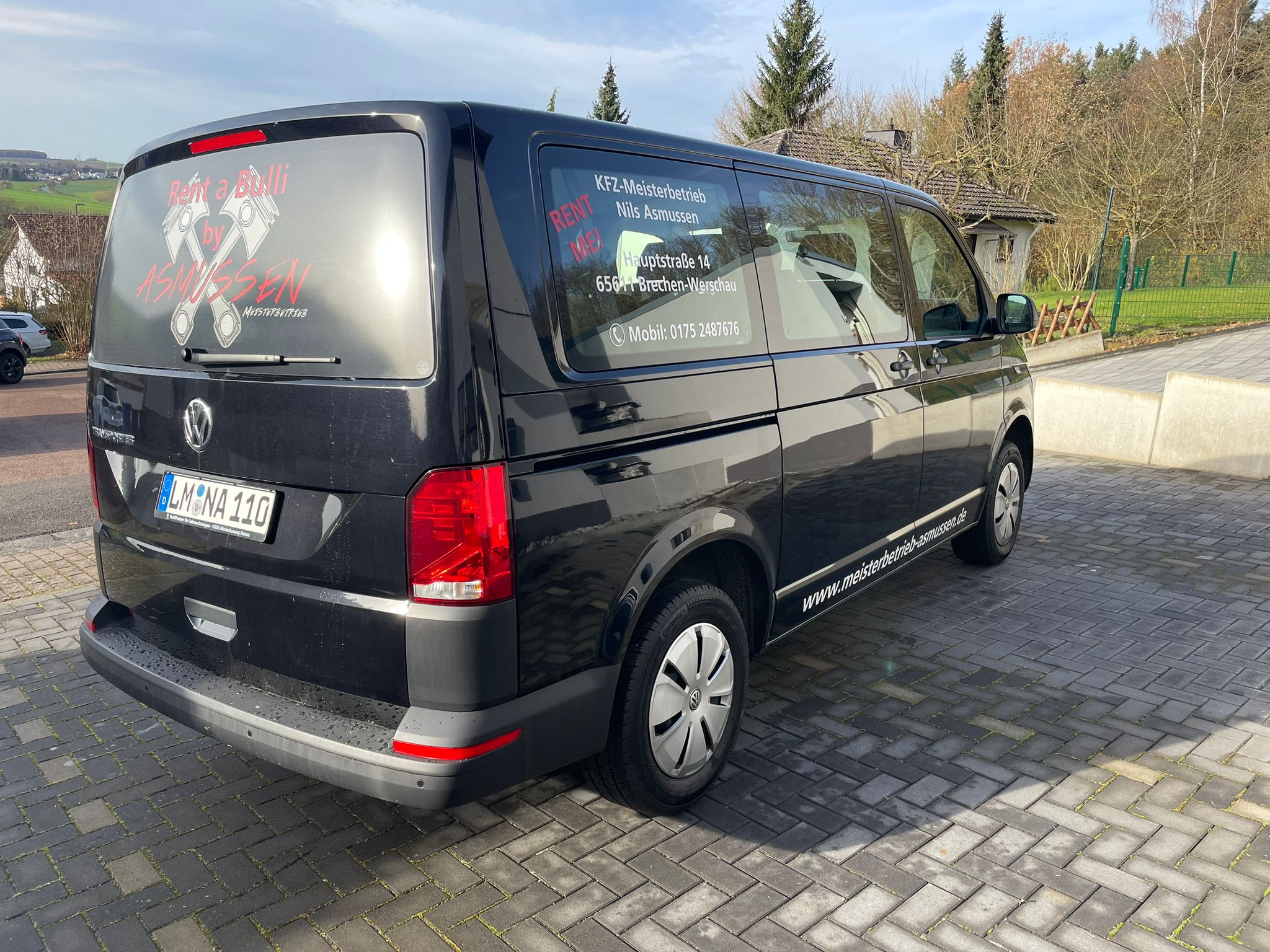 Minivan Vermietung – VW Transporter von Meisterbetrieb Asmussen